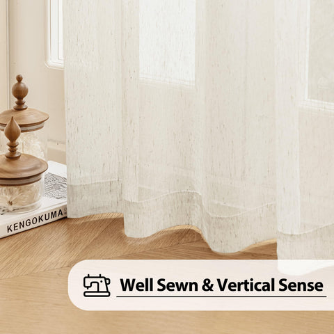 FMFUNCTEX two-panel set provides balanced coverage and easy light diffusion for bedrooms