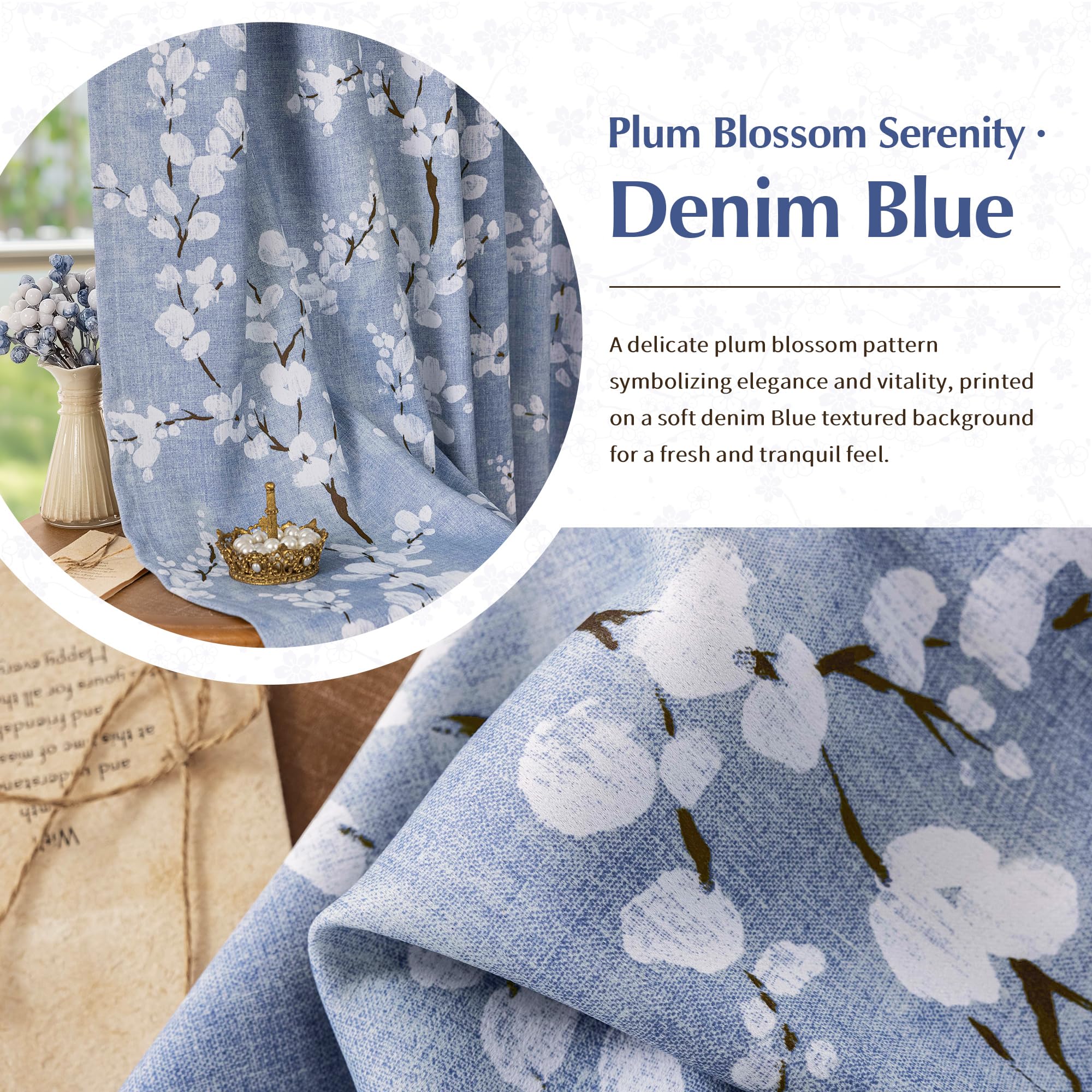 FMFUNCTEX heavy weave reduces outside noise for a quieter space.