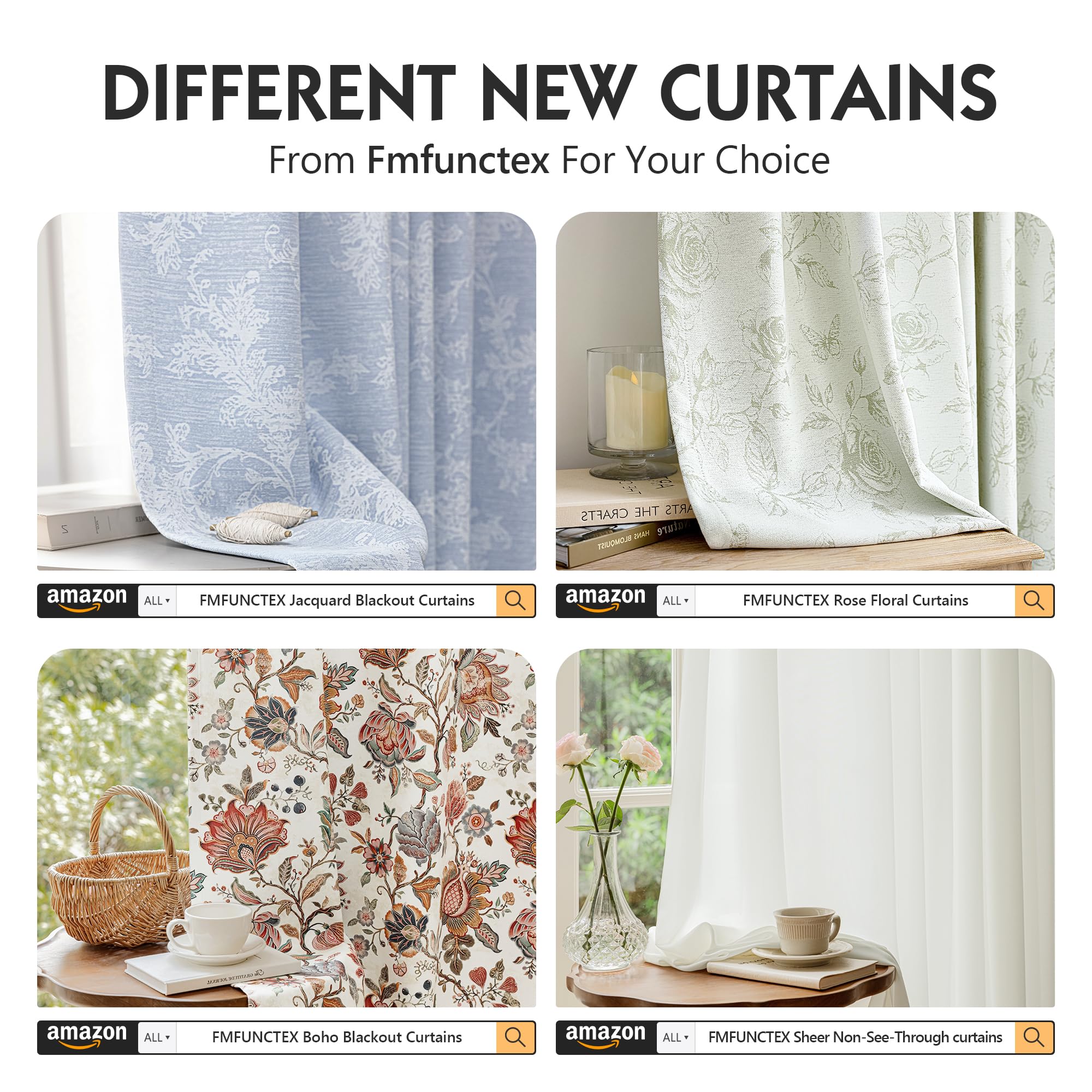 FMFUNCTEX machine-washable curtains for simple care