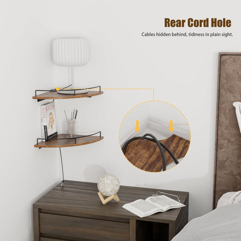 FNBAR bedroom corner unit adds warmth and organization.
