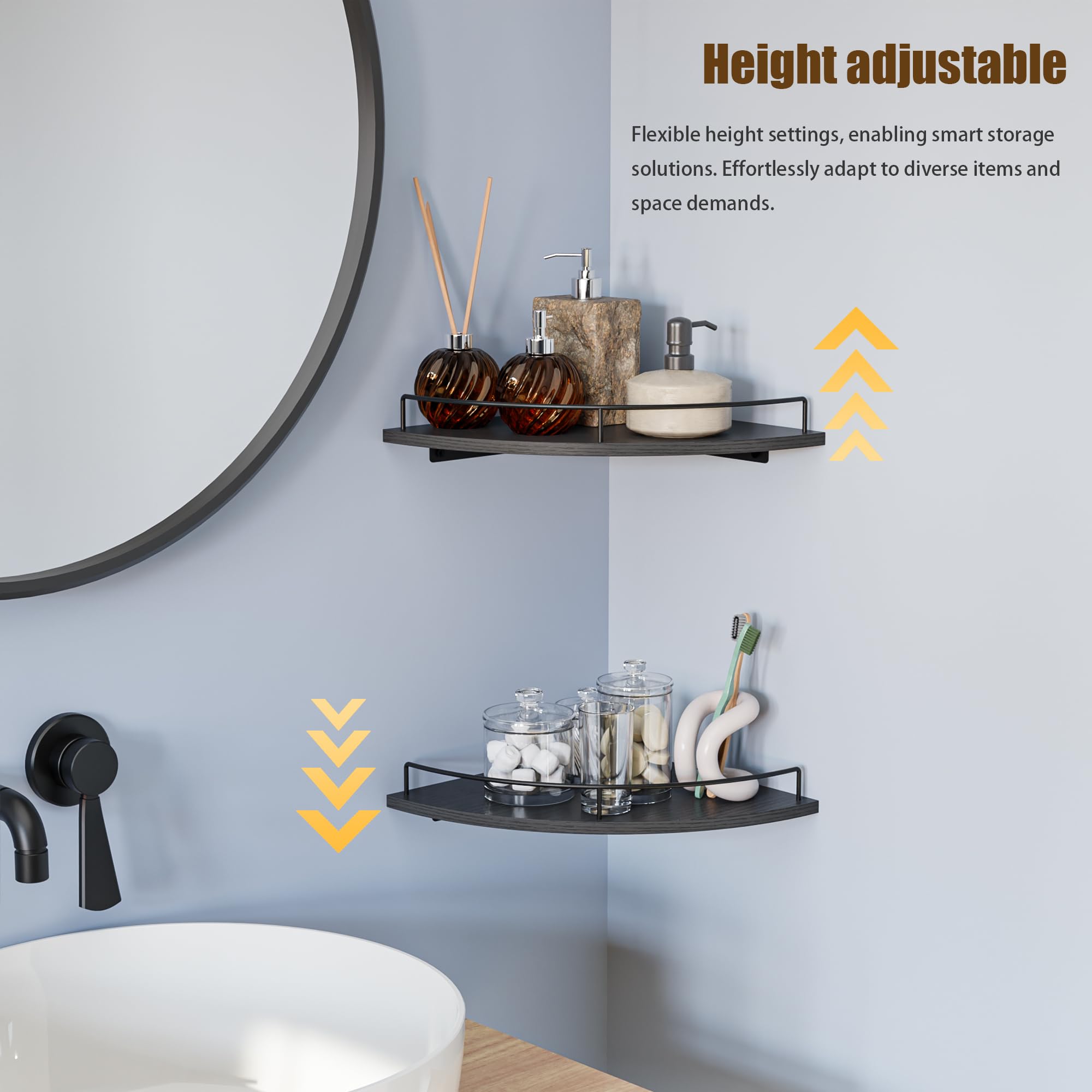 FNBAR easy install wall-mount shelves enable quick, tidy setup