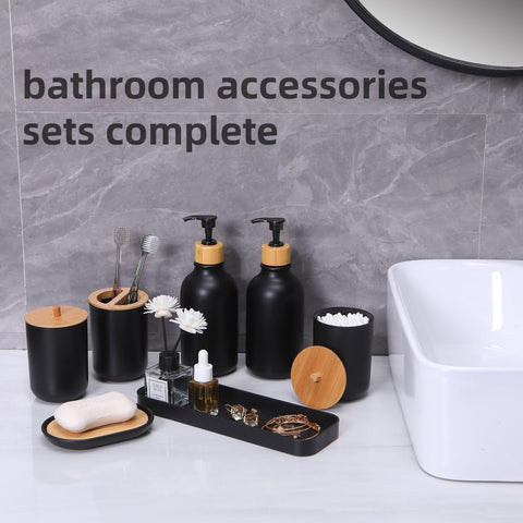 FNGJMJG soap dispenser in matte black with smooth one-handed use