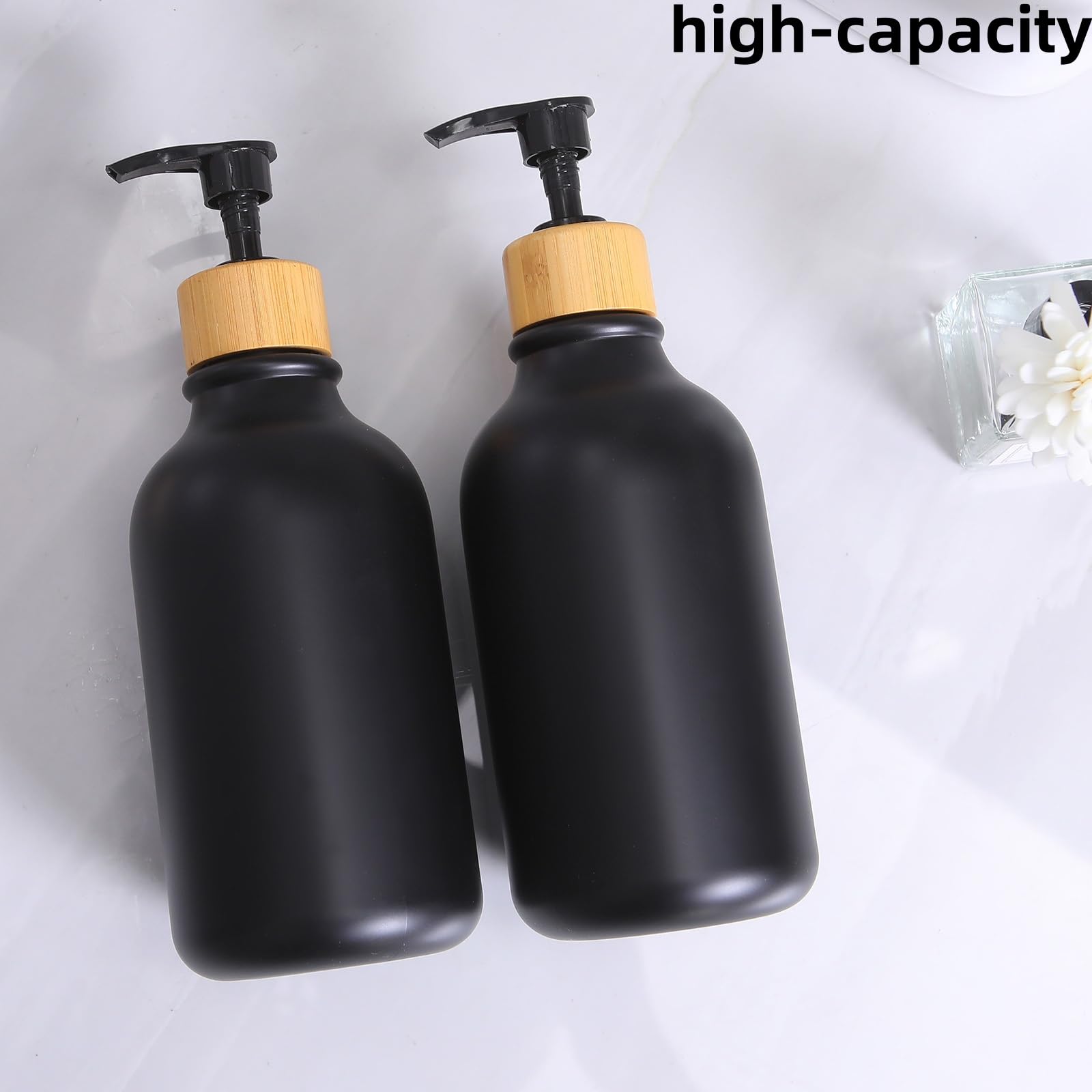 FNGJMJG toothbrush holder in matte black keeps counter tidy and accessible