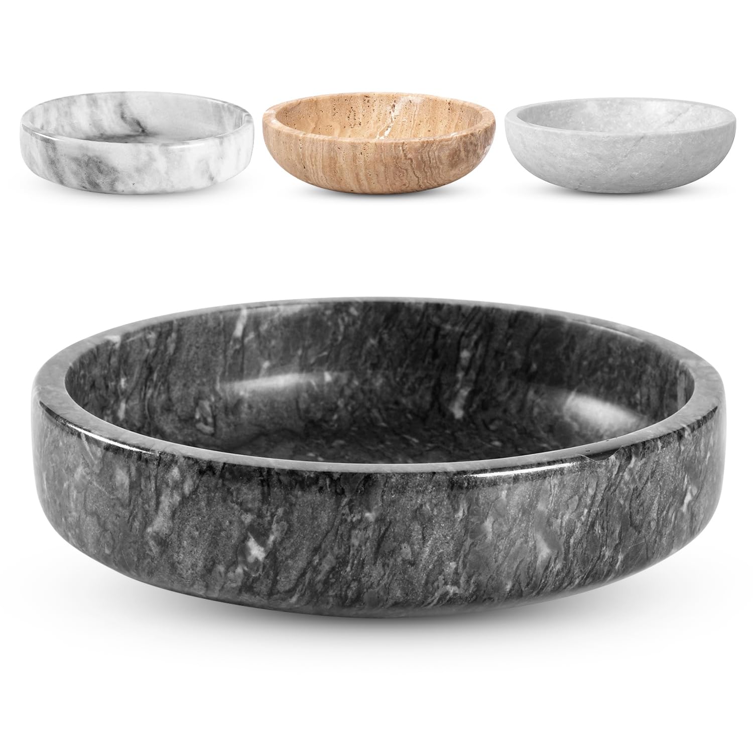 FNTSTICGOODS marble bowl centerpiece for modern decor and organization