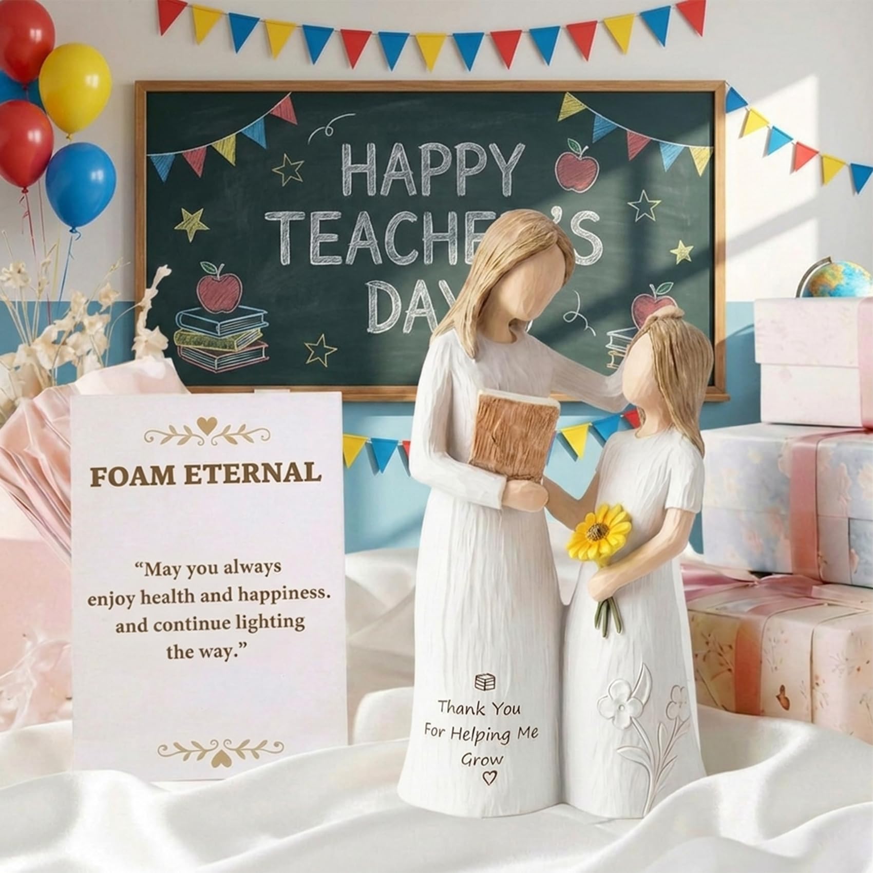 Foam Eternal gift box ready to give as a teacher gift