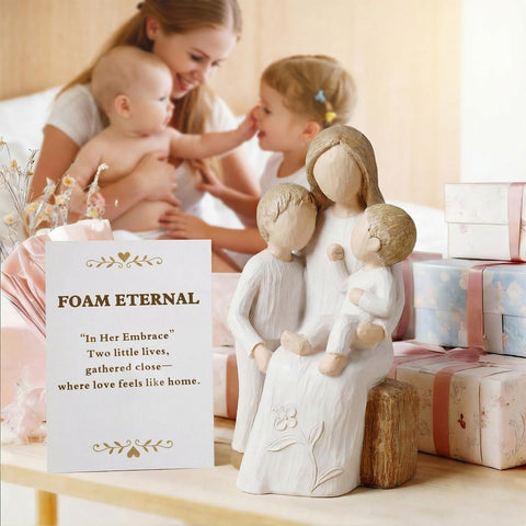 Foam Eternal hand-painted resin sculpture—crafted detail for lasting gift appeal