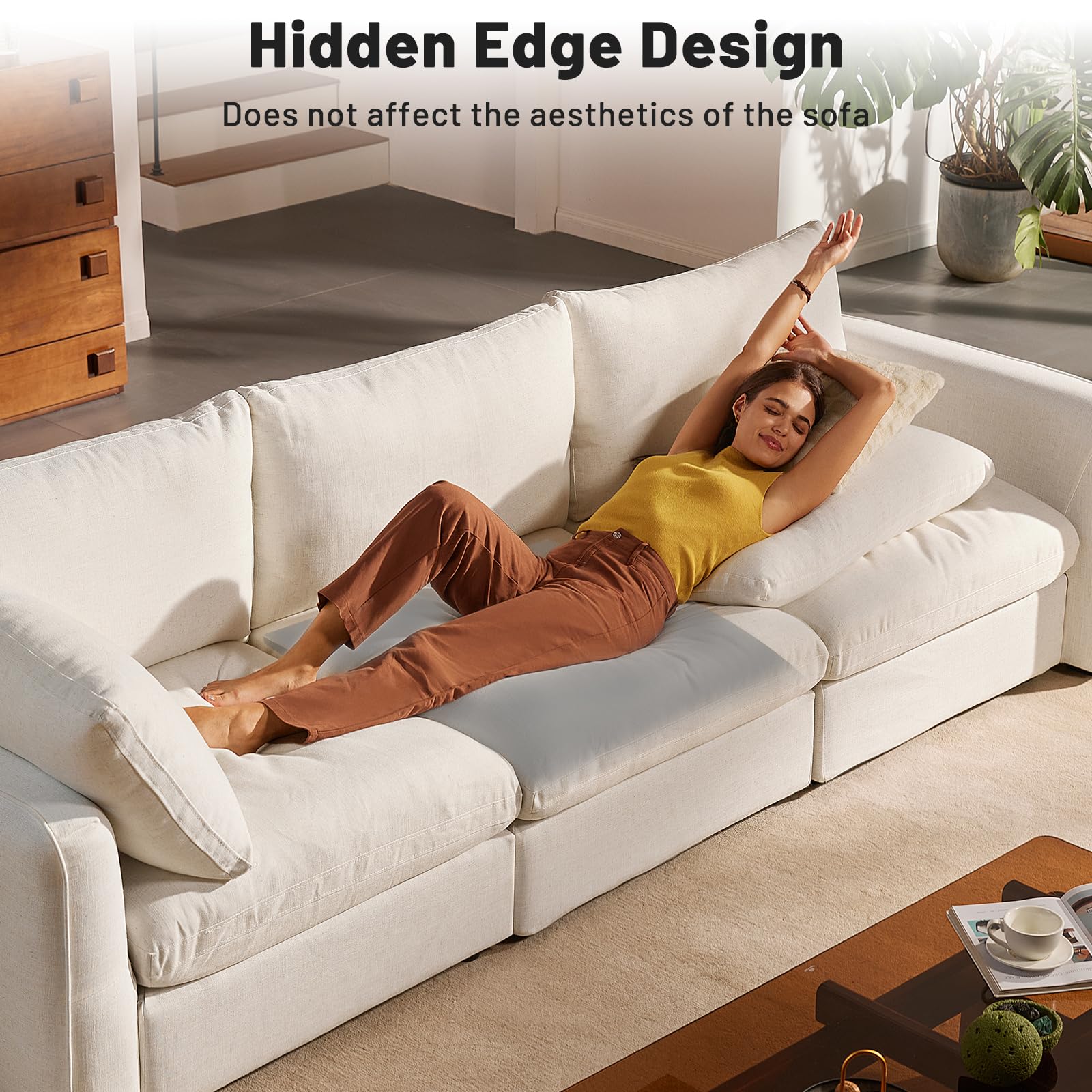 Foamagic couch cushion support easy installation slides under cushions in seconds.