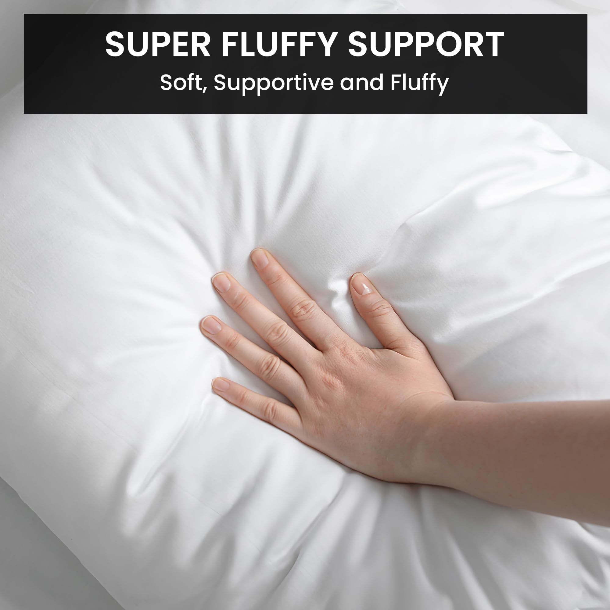 Foamily 18x18 insert fits snugly into standard covers for a polished look.