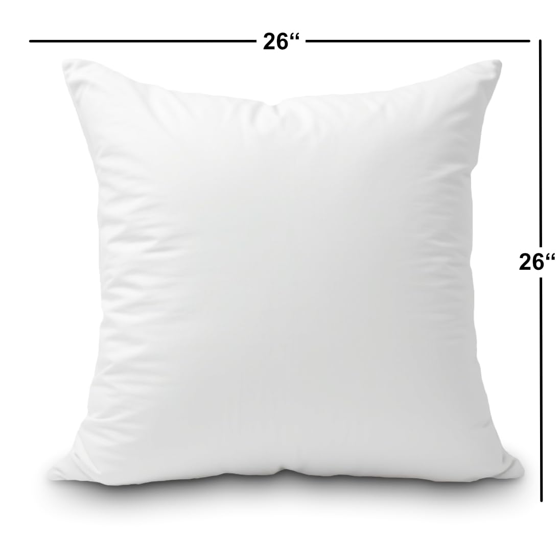 Foamily 26x26 insert keeps pillows looking full and inviting