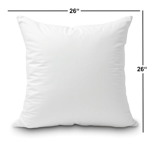 Foamily 26x26 insert keeps pillows looking full and inviting