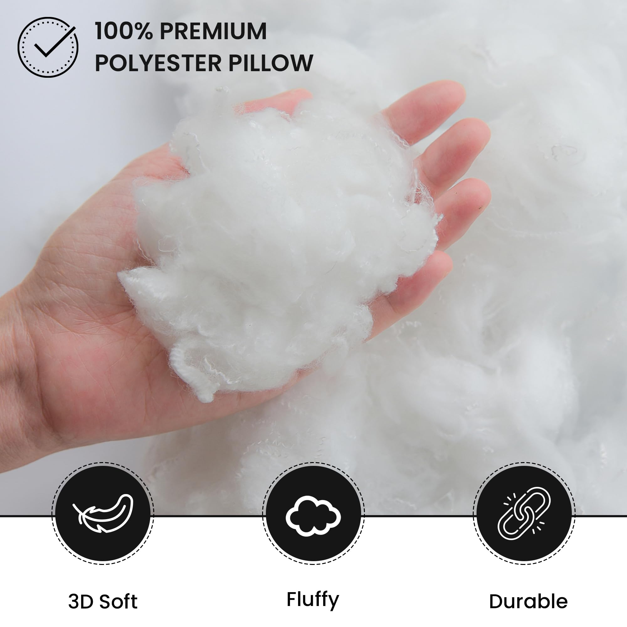 Foamily decorative pillow insert ideal for stylish couch cushions and accents