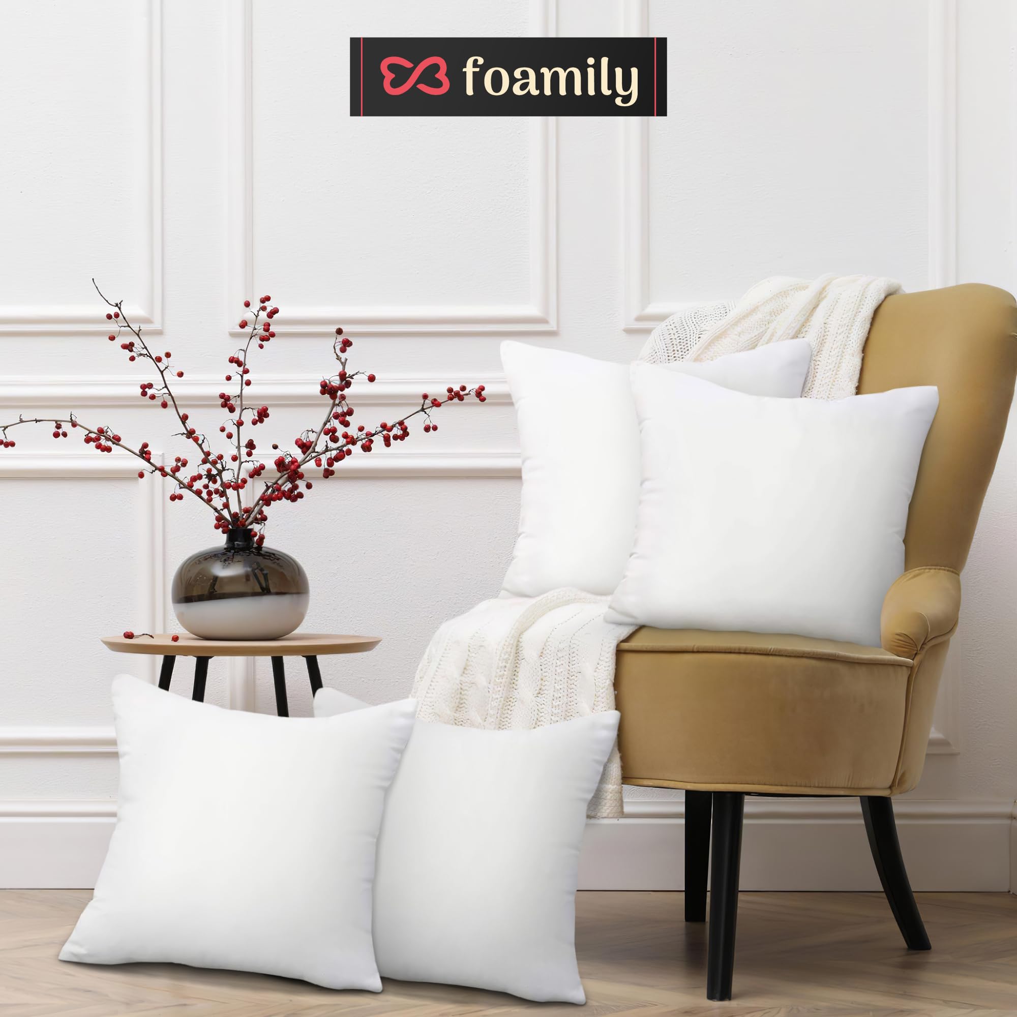 Foamily premium inserts stay plush and hold shape under daily use.