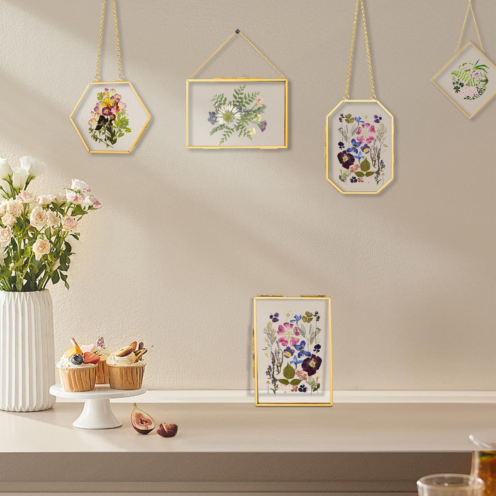 FOCHIER F brass wall chain frame for elegant hanging.