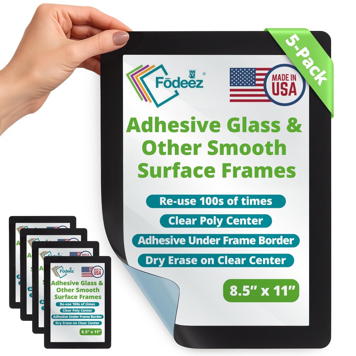 Fodeez 8.5x11 document holder on glass showing quick updates