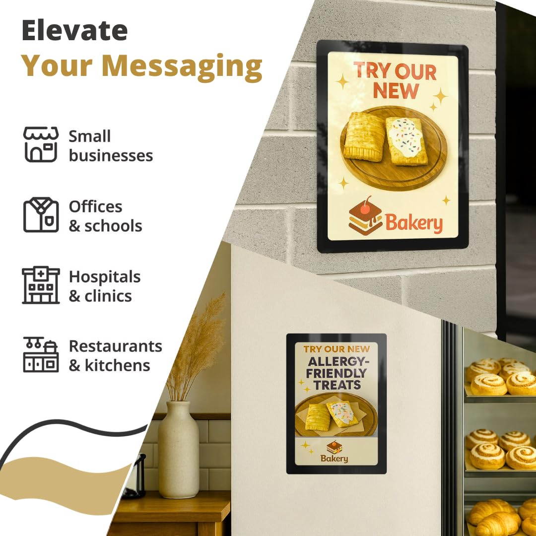 Fodeez black border frame adds a professional wall display