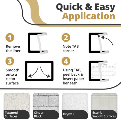 Fodeez easy update frame ready for fresh paper in minutes