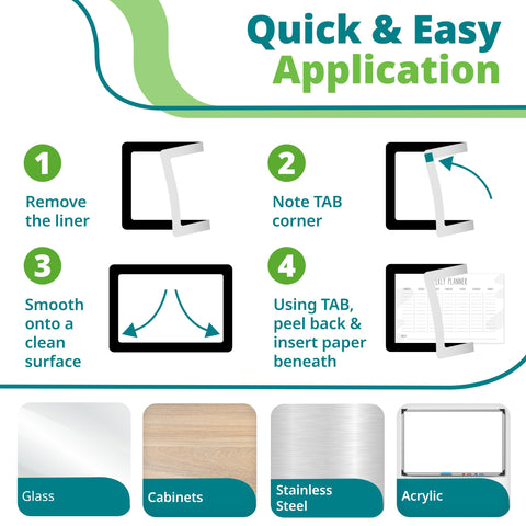 Fodeez five-pack of reusable frames for flexible displays