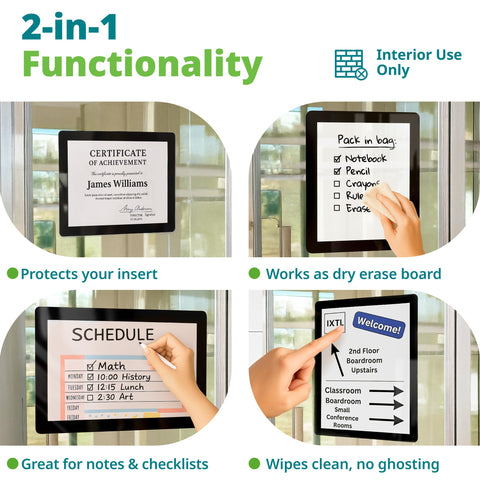Fodeez office door sign holder for hours or reminders