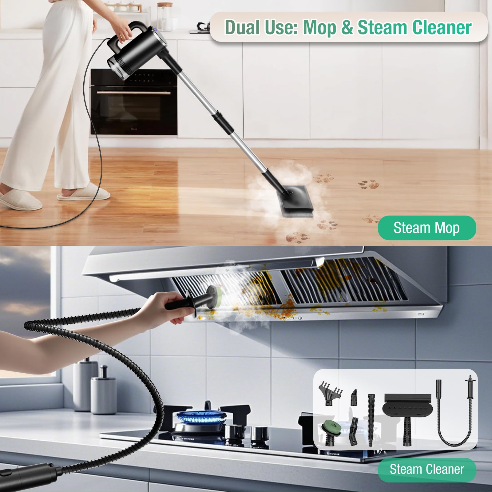 FODFINU 23ft cord enables easy movement across rooms
