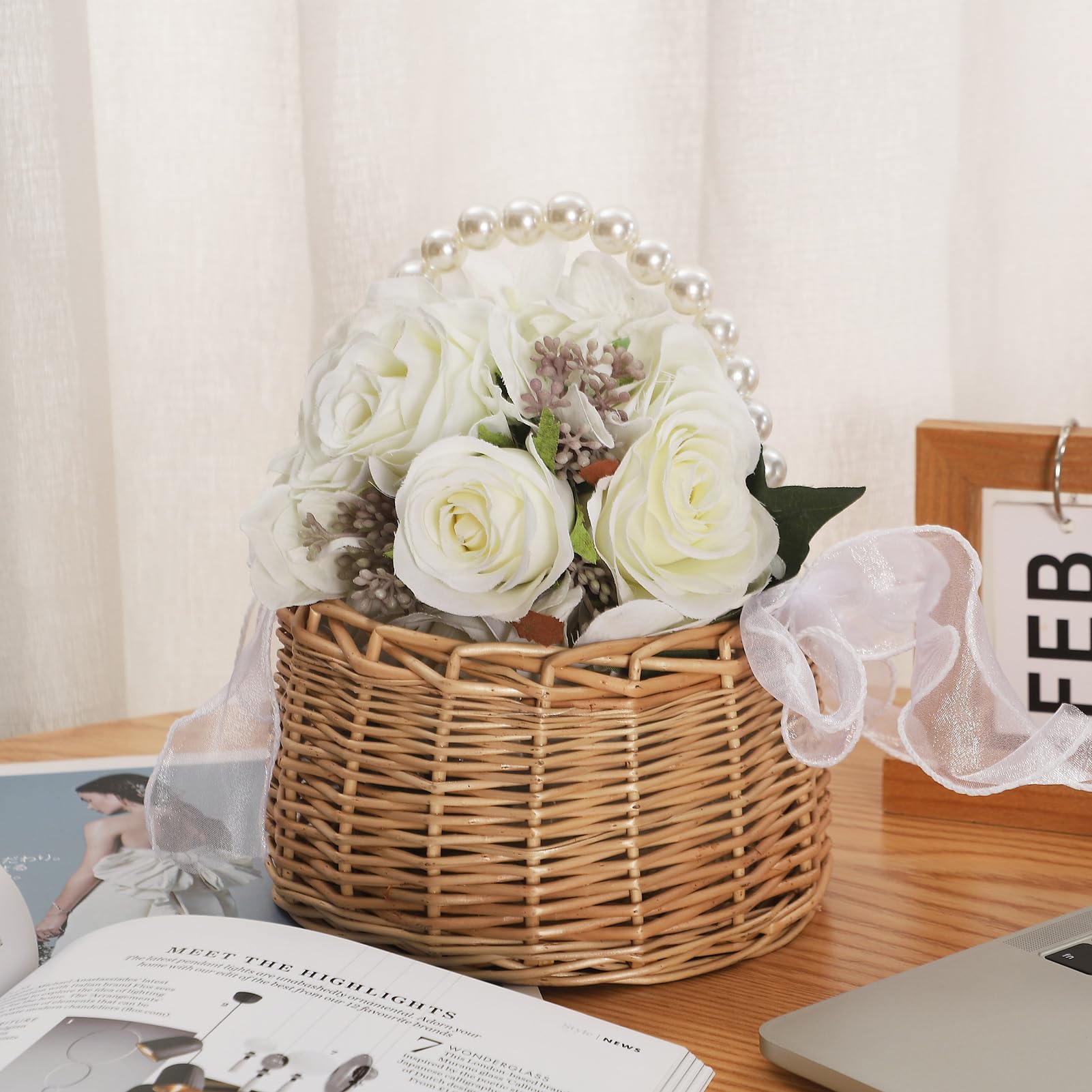 Fofetbfo flower petal basket for aisle petals or candy table decorations