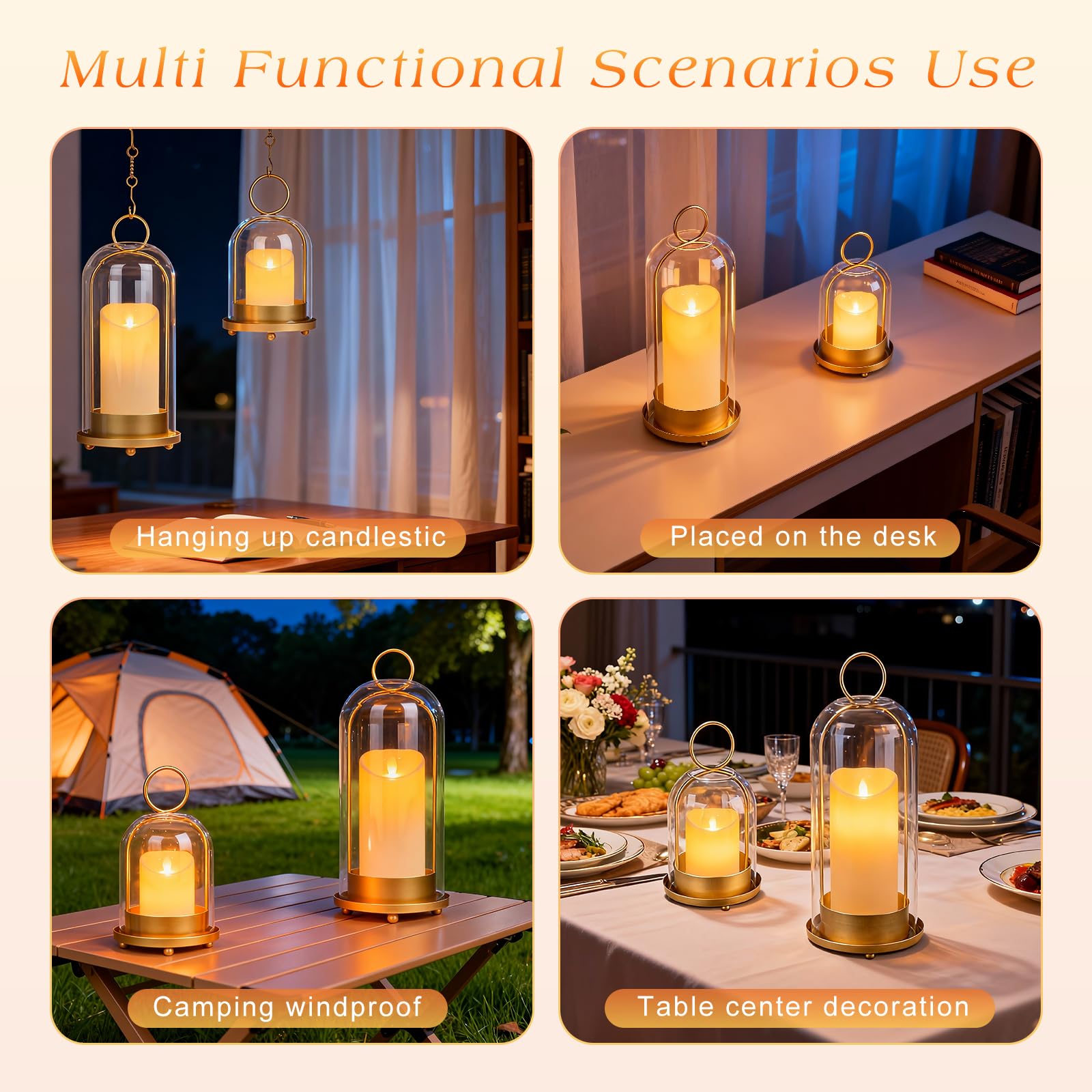 Fohil table-centerpiece setup creates elegant, wind-safe focal point