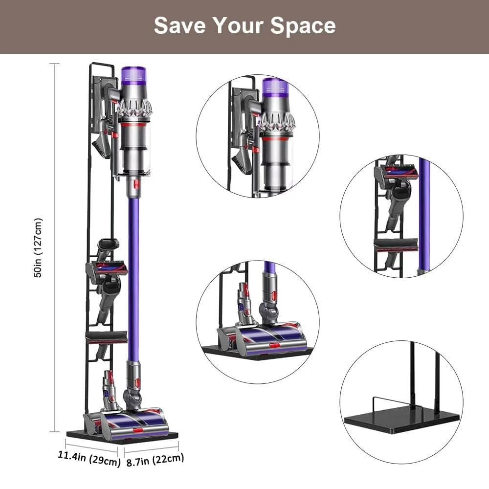 Foho sturdy base vacuum stand demonstrates a stable design for multiple attachments.