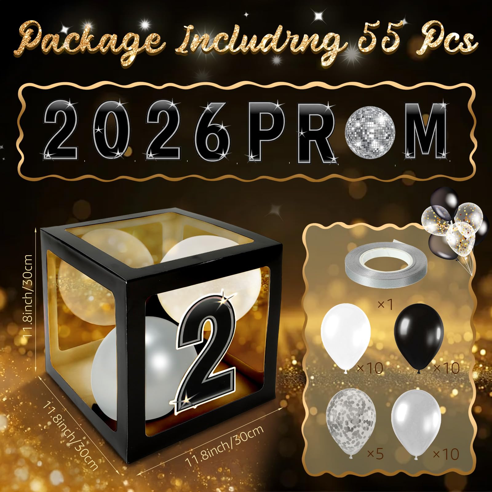 Foilswirl prom letters 2026 highlight bold messaging for the event