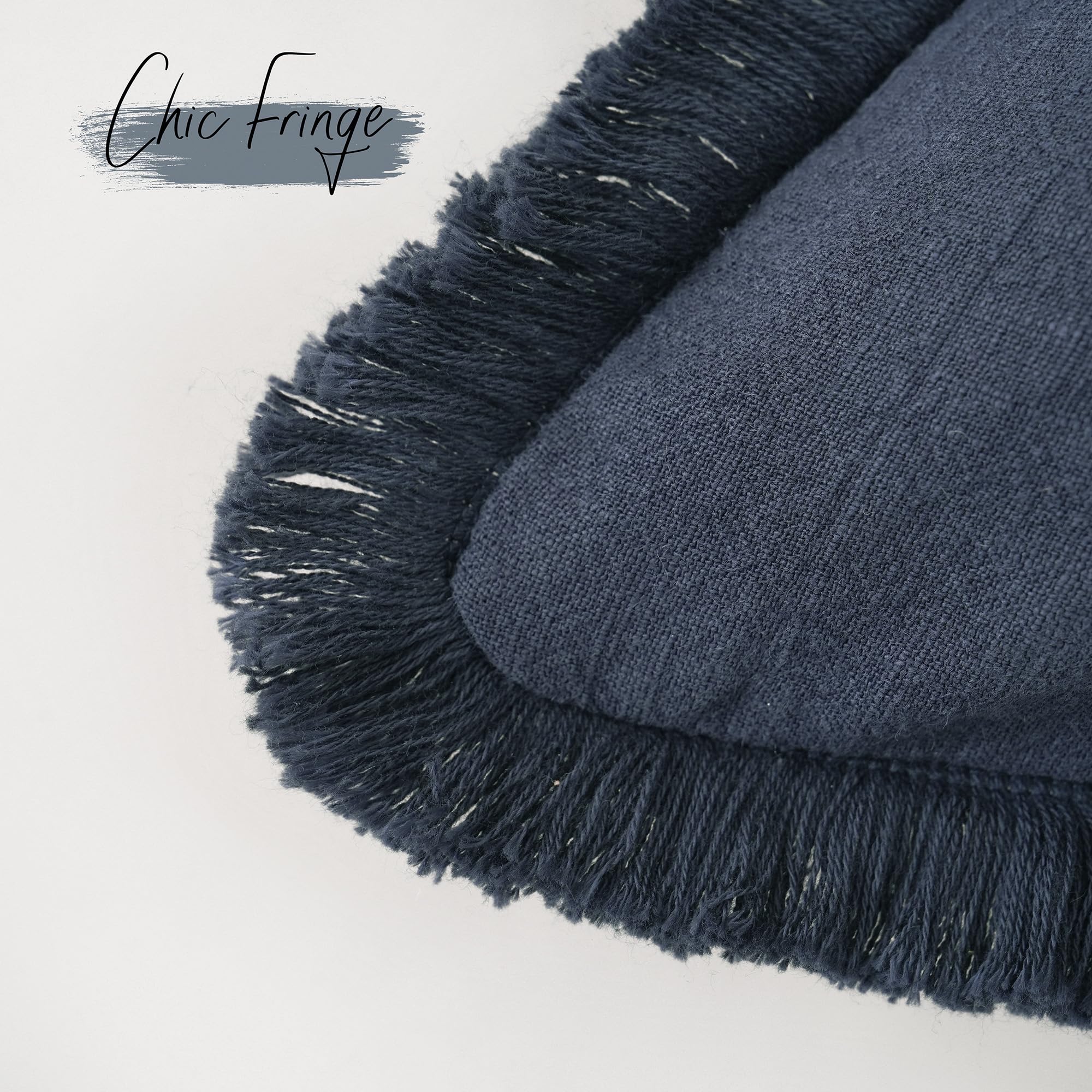 Foindtower 18x18 inch pillow cover detail suitable for sofa cushions and bed accents.