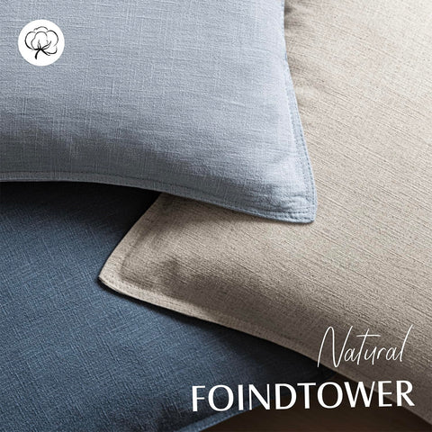Foindtower 2-pack pillow covers; perfect for quick room refresh.