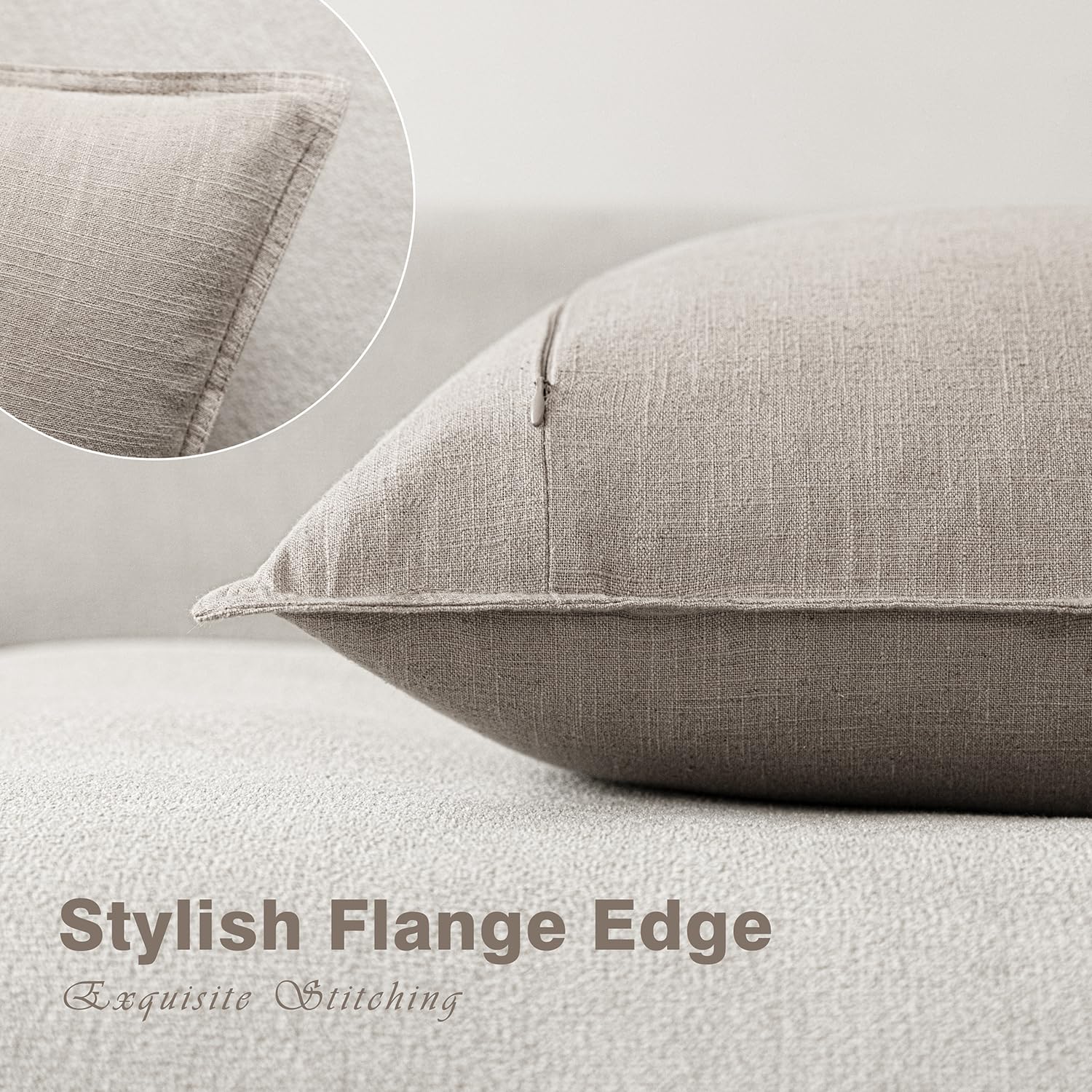 Foindtower boho decor living room setup with natural linen tone.