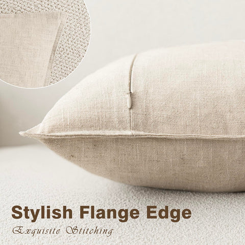 Foindtower boho decor pillow cover with flange edges durable design