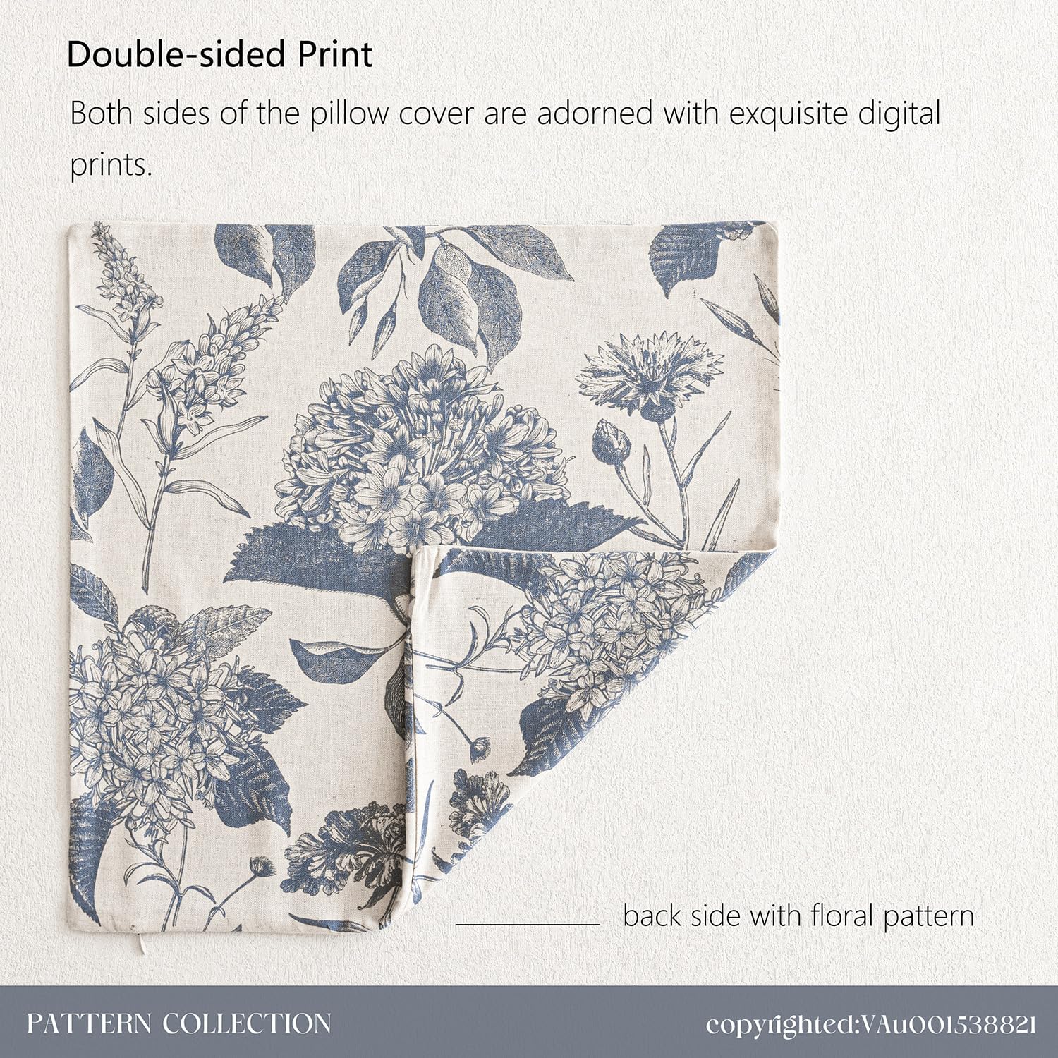 Foindtower care-friendly pillow cover machine washable and fade resistant.
