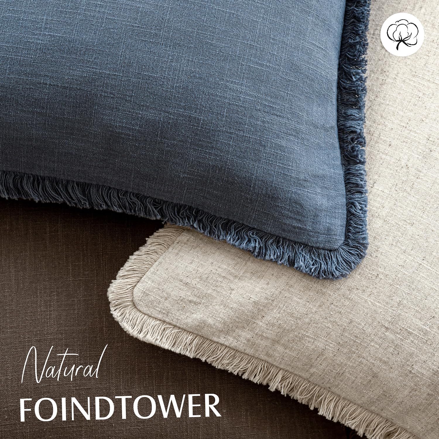 Foindtower decorative cushion cover on living room setup boosts coziness