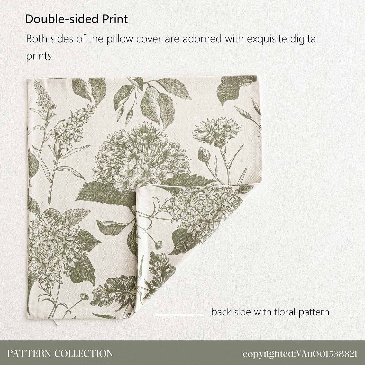 Foindtower decorative pillow cover suitable for sofa, chair, or bed accents.