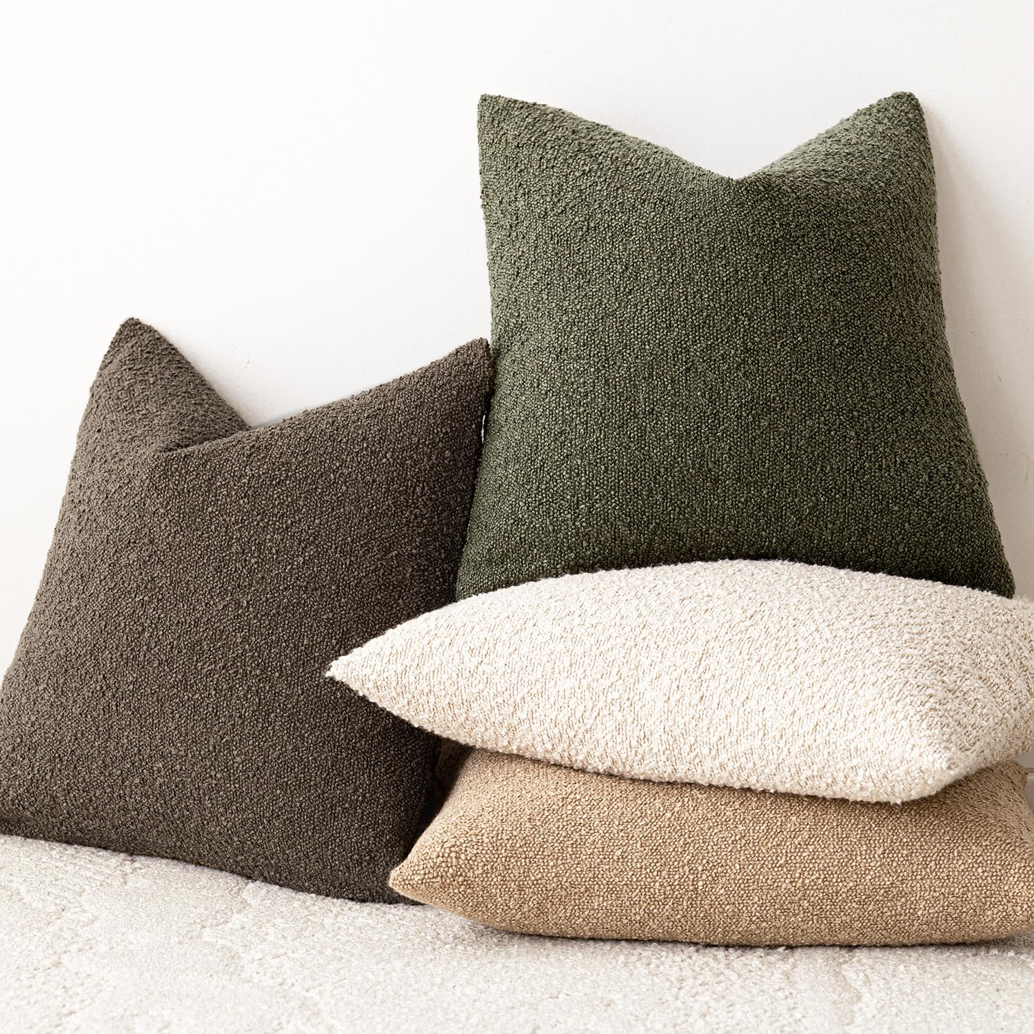 Foindtower decorative pillow cover for sofa boosts cozy ambiance.
