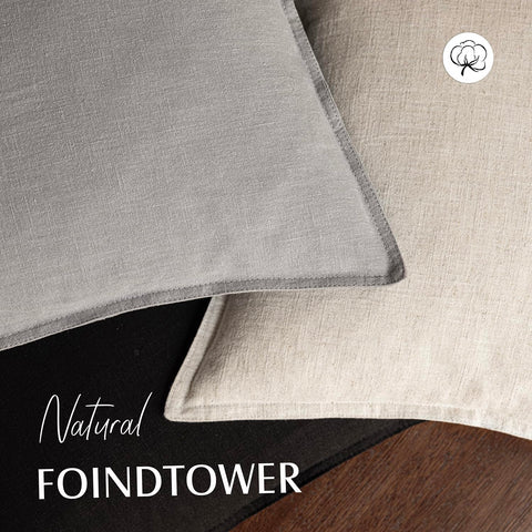 Foindtower decorative pillow cover in living room setting enhances calm boho vibes.