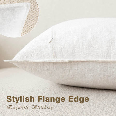 Foindtower decorative pillow cover on chair boosts boho farmhouse style
