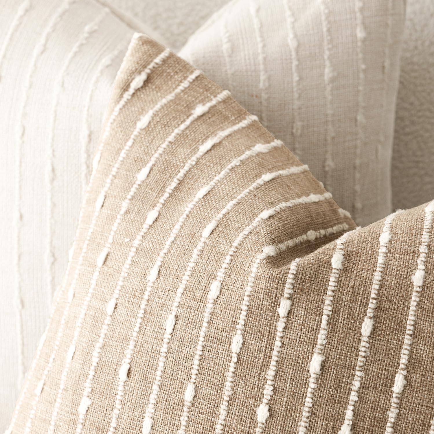 Foindtower decorative pillow cover offers a soft tactile finish for living spaces.
