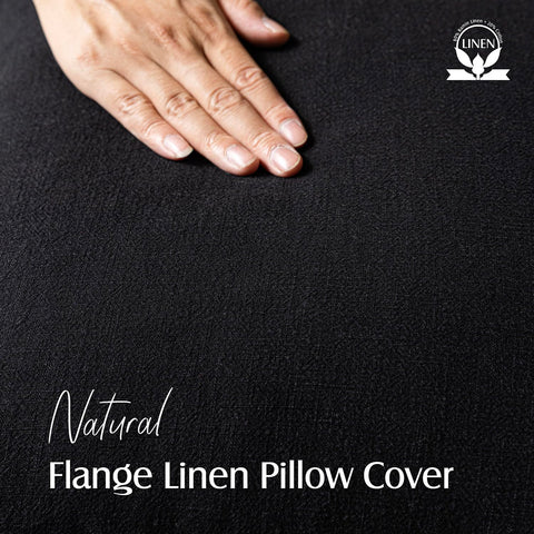 Foindtower flange edge detail highlights durable stitching and refined style.