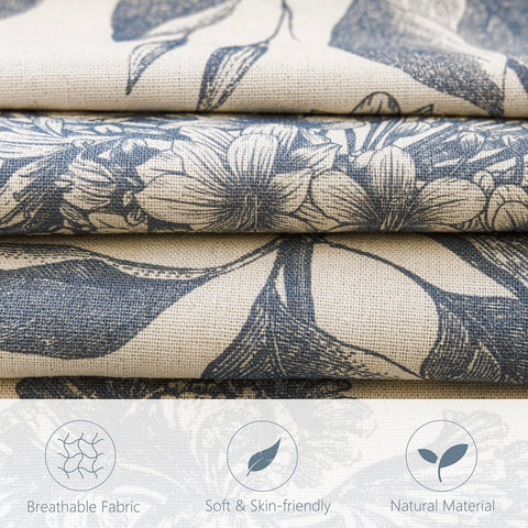 Foindtower linen blend fabric closeup highlights breathable, durable material for daily use.