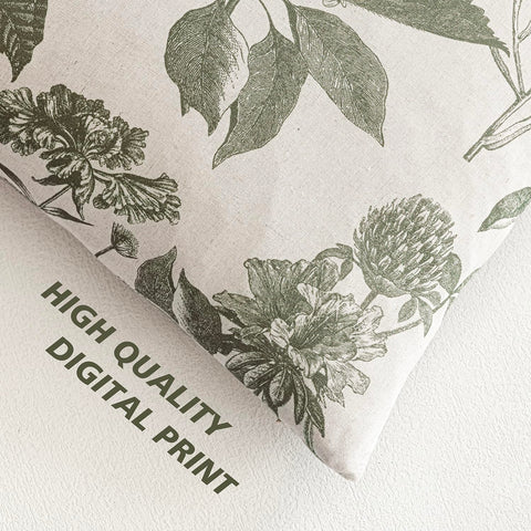 Foindtower linen cotton rayon blend pillow cover highlights breathable comfort.