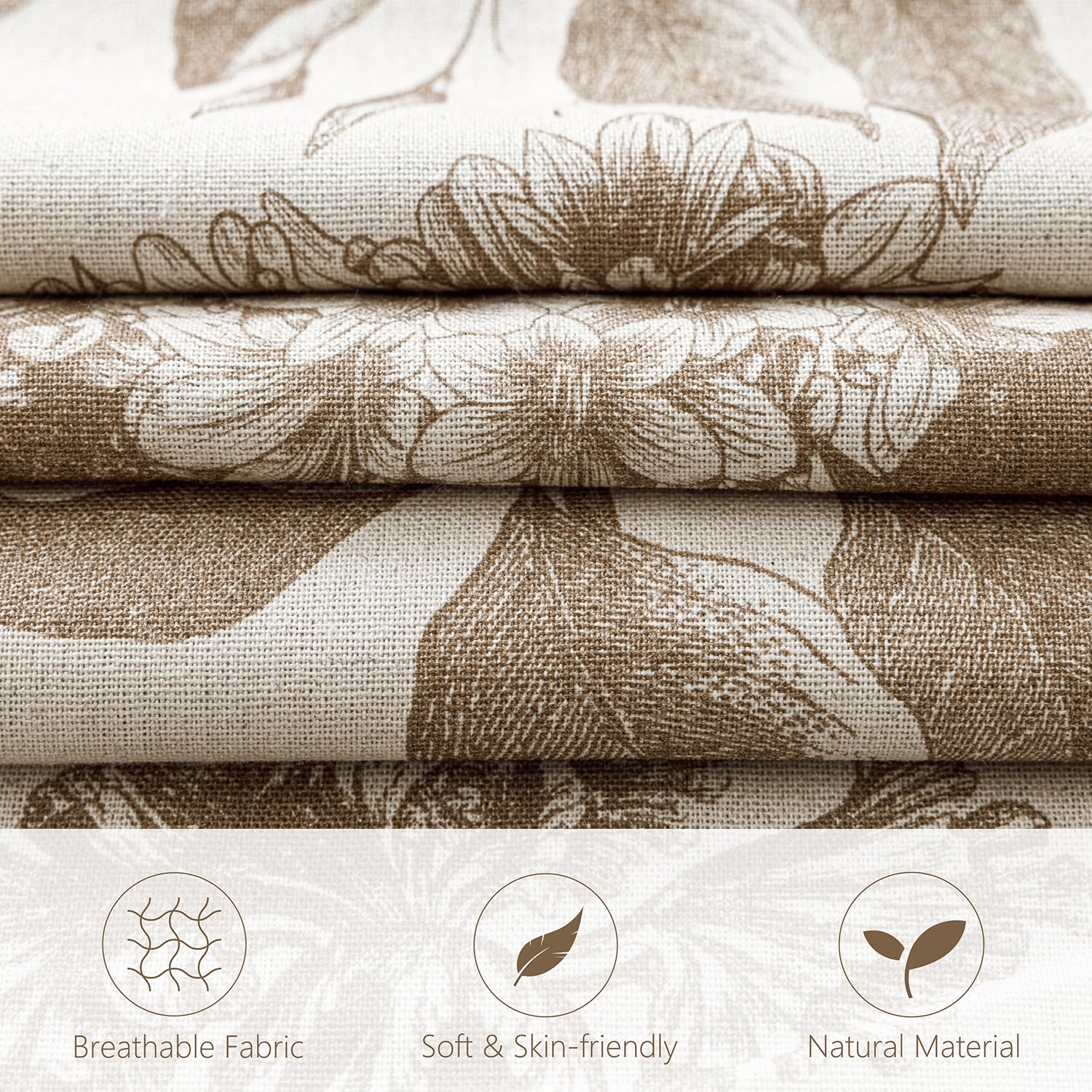 Foindtower linen blend pillow cover with breathable, durable color.