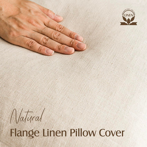 Foindtower linen pillow cover soft breathable texture for comfy seating