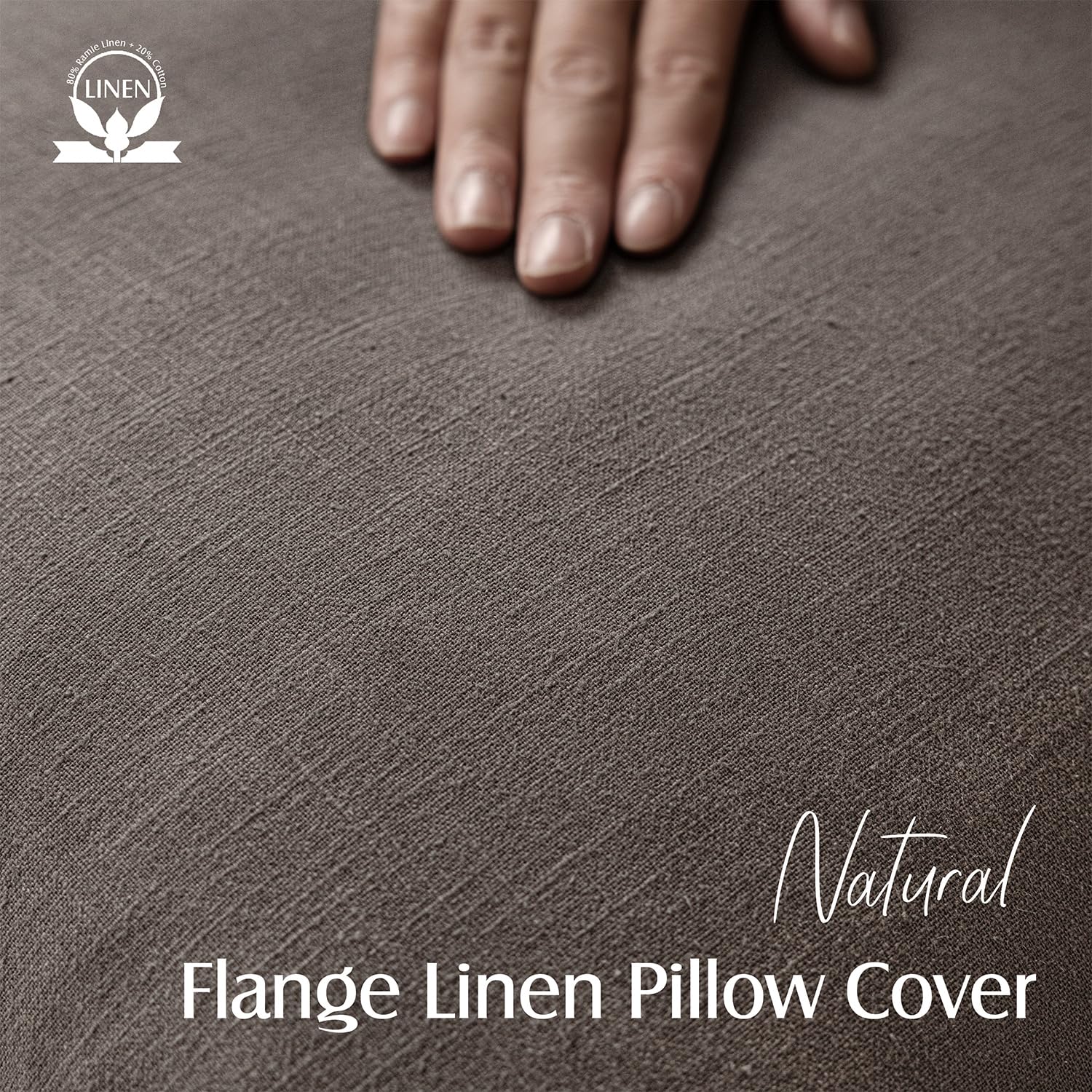Foindtower natural ramie cotton fabric close-up highlights breathable comfort.