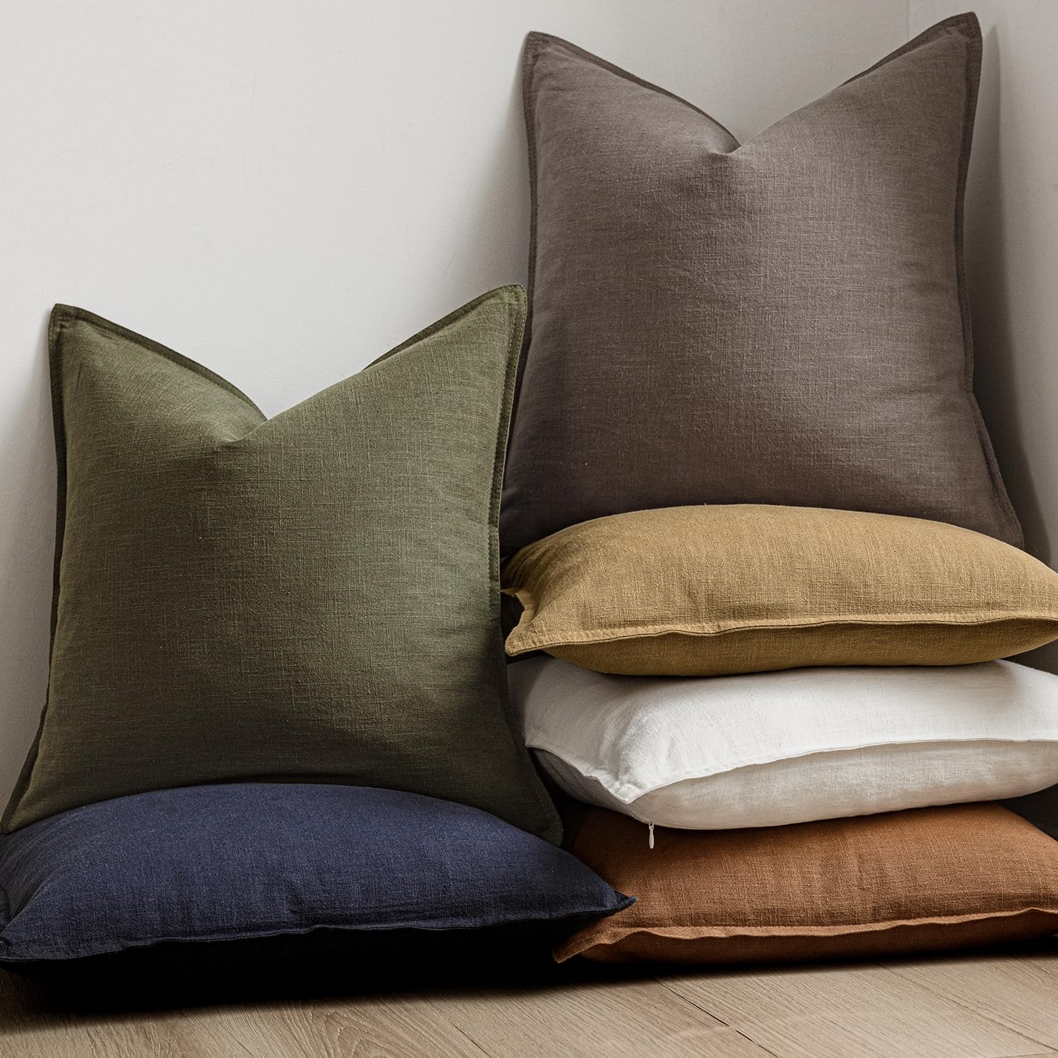 Foindtower pack of 2 pillow covers offers easy home styling.