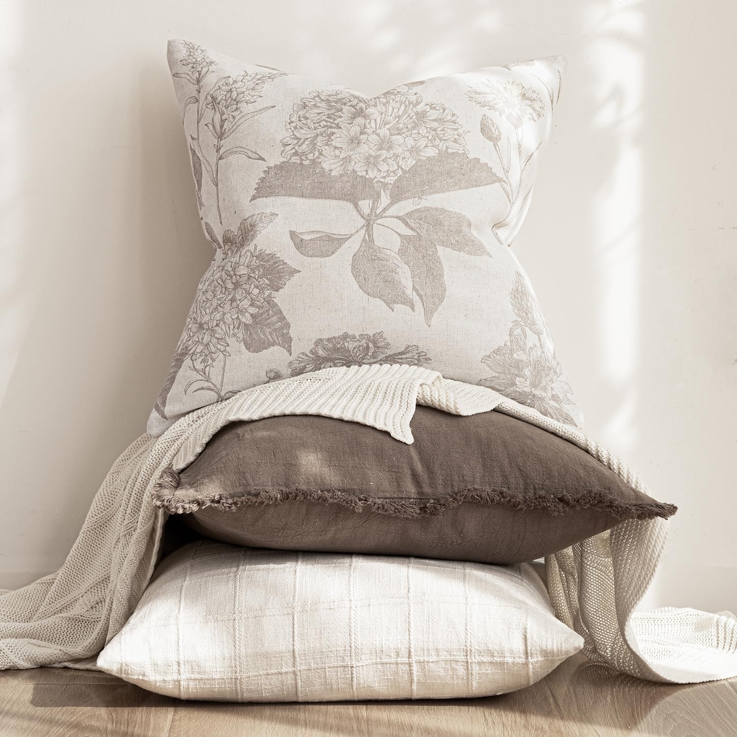 Foindtower pillow cover in living room setup shows easy decor refresh