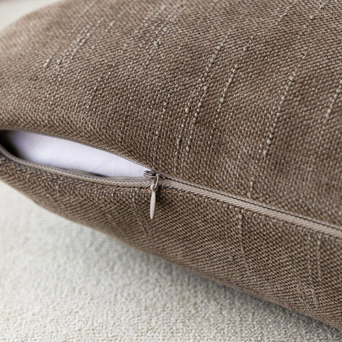 Foindtower pillow cover on sofa showcases versatile 22x22 size for cushions