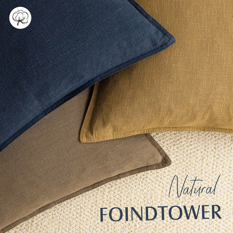 Foindtower two-pack pillow covers ready to refresh your sofa.