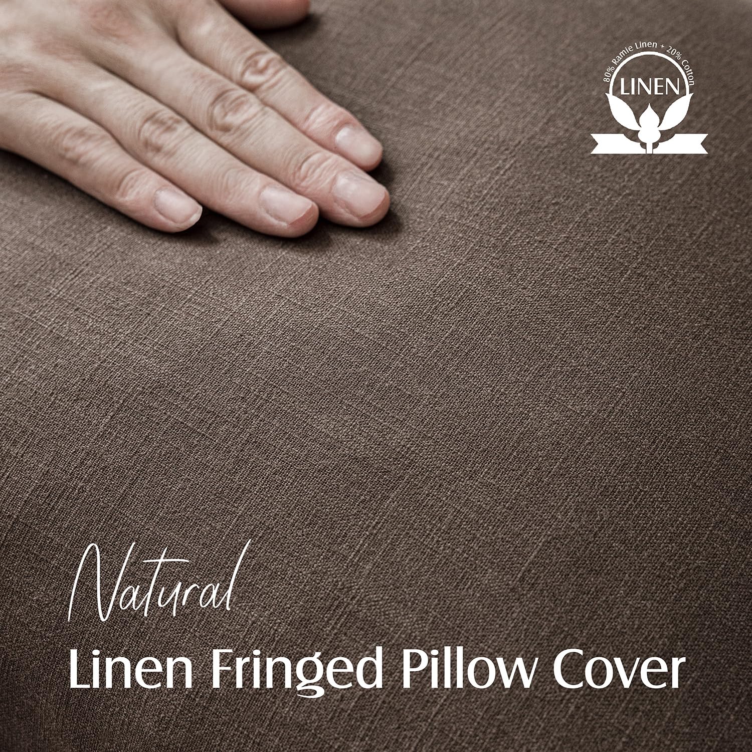 Foindtower ramie cotton pillow cover highlights natural breathable fabric for all seasons