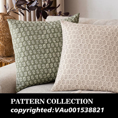 Foindtower decorative cushion cover with durable stitched edges.